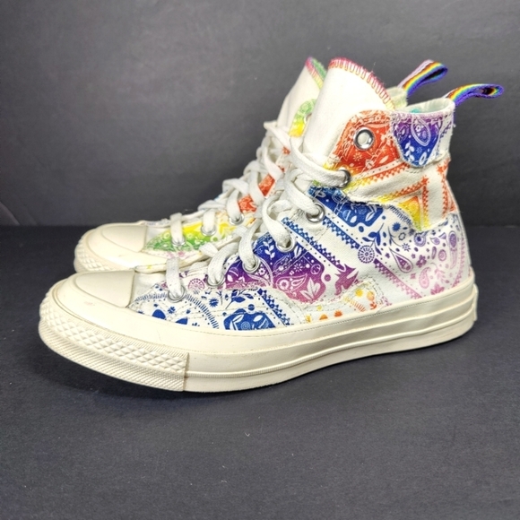Converse All Star Pride Rainbow High Tops Unisex Sneakers Shoe Women 7.5 Men 5.5 - Picture 1 of 8
